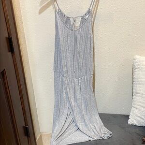 Charlies Light Gray Midi Dress